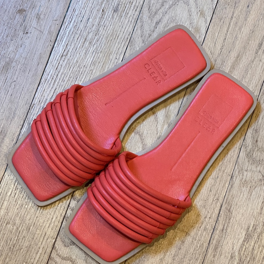 Dolce Vita Pink/Red Women's Slide Sandals